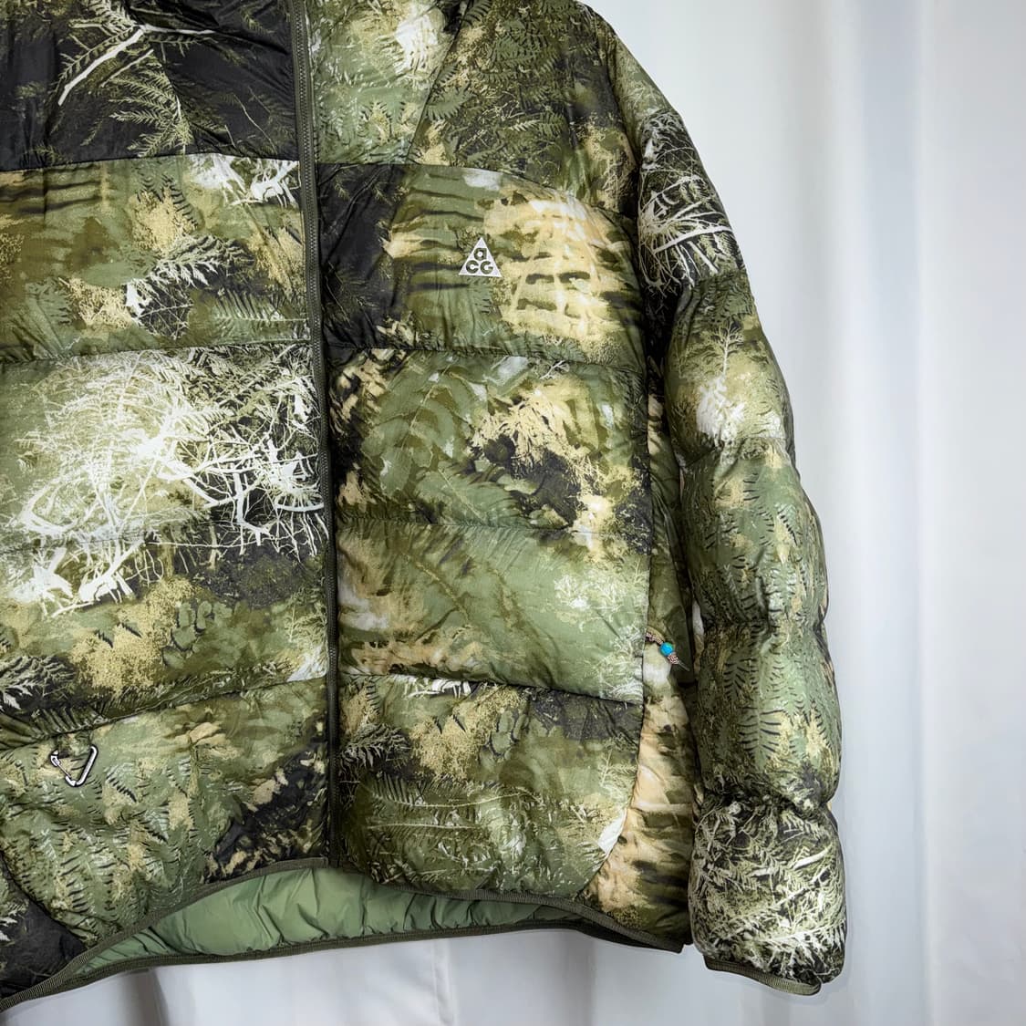 나이키 acg 써마핏 adv 루나레이크 푸퍼 루즈 후디드 패딩 자켓 그린 상품이미지5