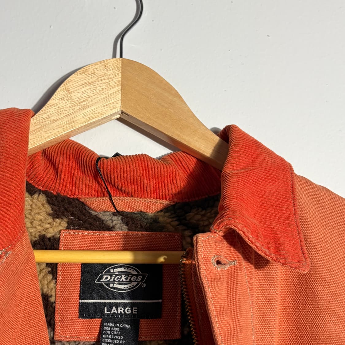 디키즈 코듀로이 오렌지 카라 워크 자켓 상품이미지5