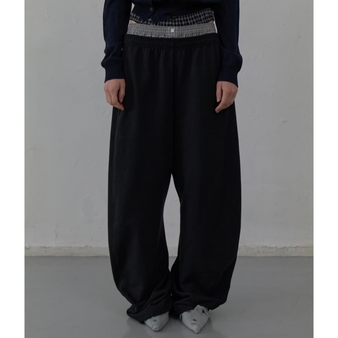 LCDC layered check sweatpants 상품이미지1