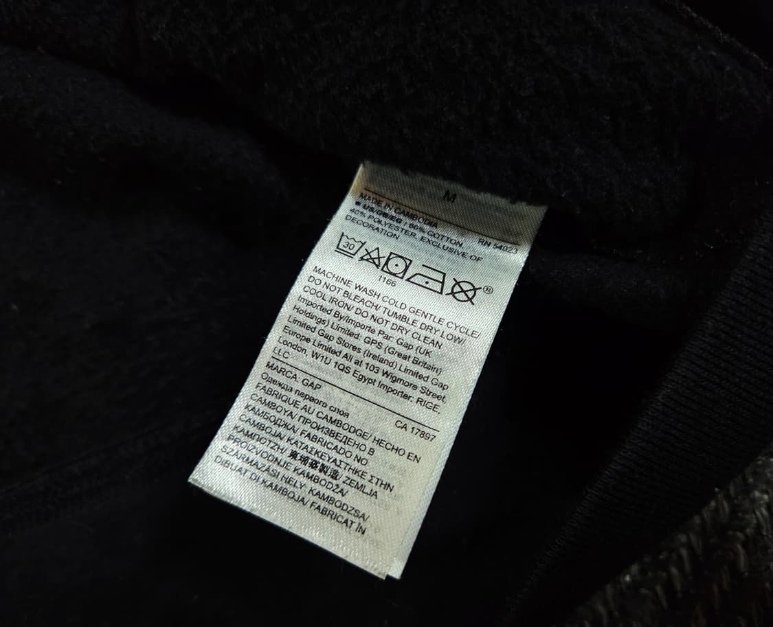 GAP 갭 블랙 풀집업 후드집업 상품이미지5