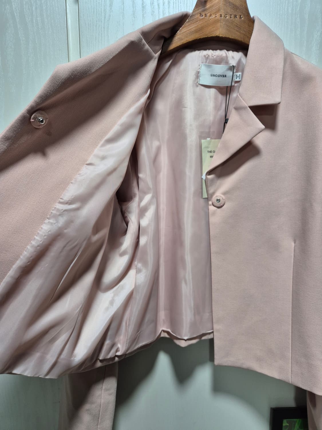 (타임세일)(새상품)스타일난다 핑크 크롭 자켓 상품이미지4