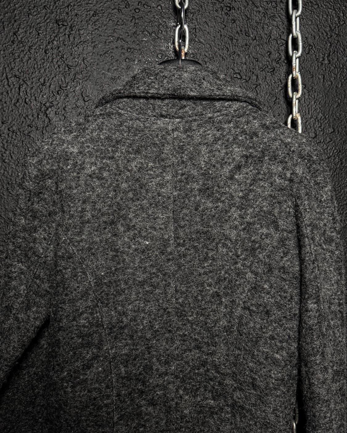 Layered Fringe Hem Double Coat 상품이미지8