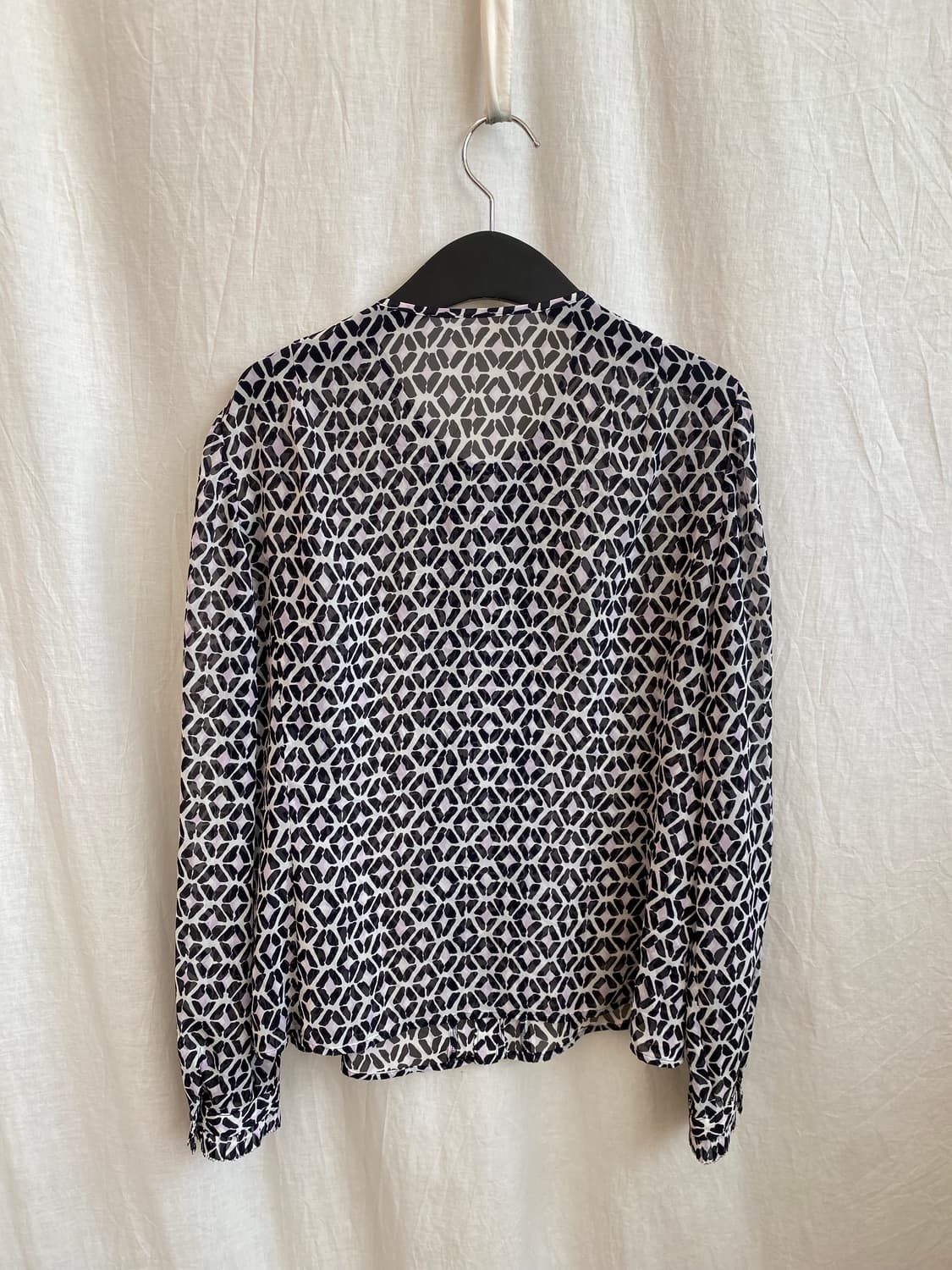 패턴 시스루 블라우스(M-L) 상품이미지7