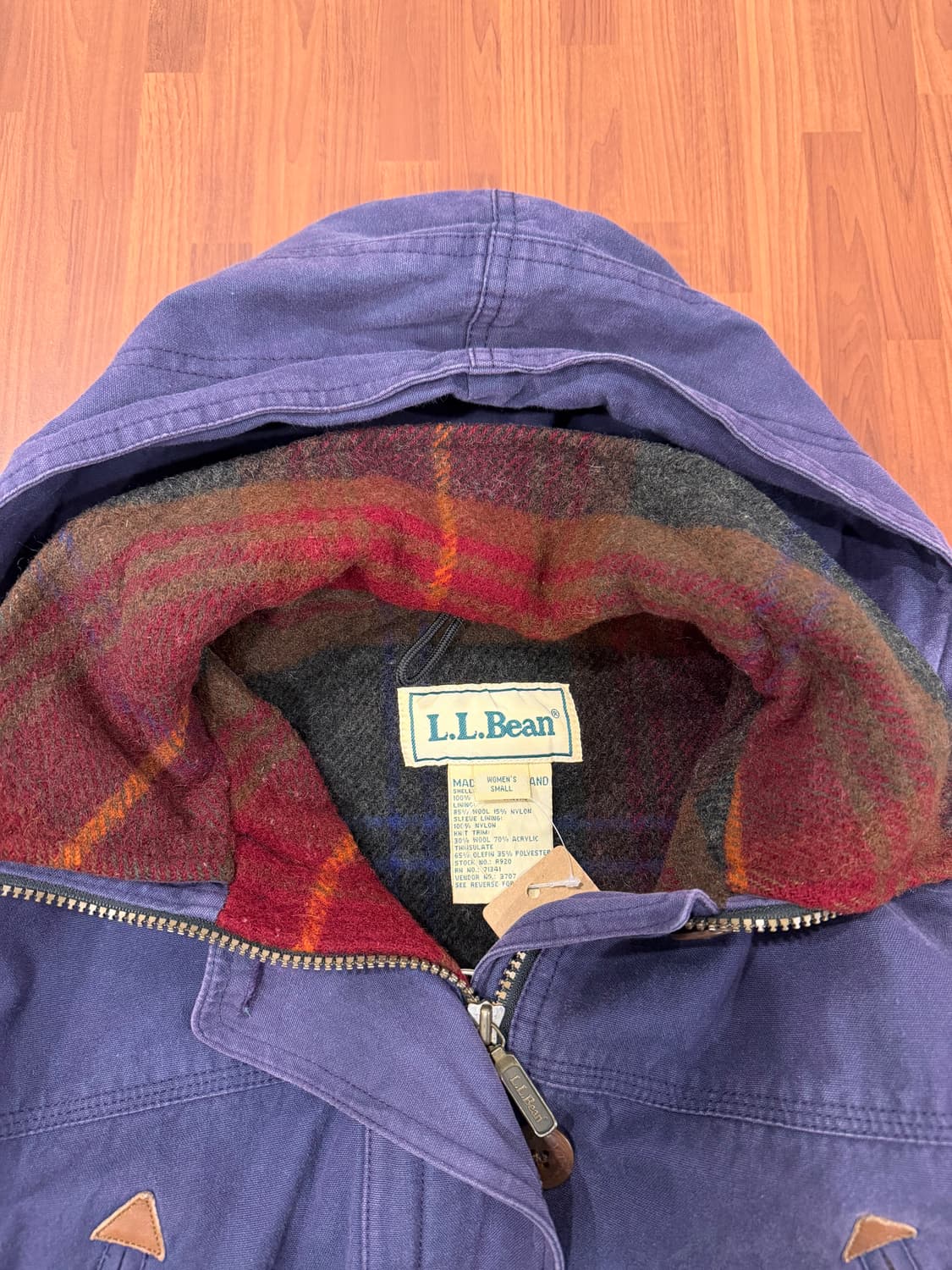 90-00s L.L.Bean 엘엘빈 코튼 캔버스 마운틴 헤비 후드 파카 상품이미지8