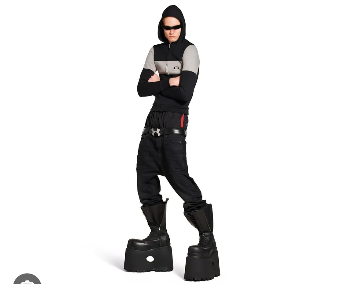 발렌시아가 레이어드 플레어 데님 팬츠 바지 상품이미지1