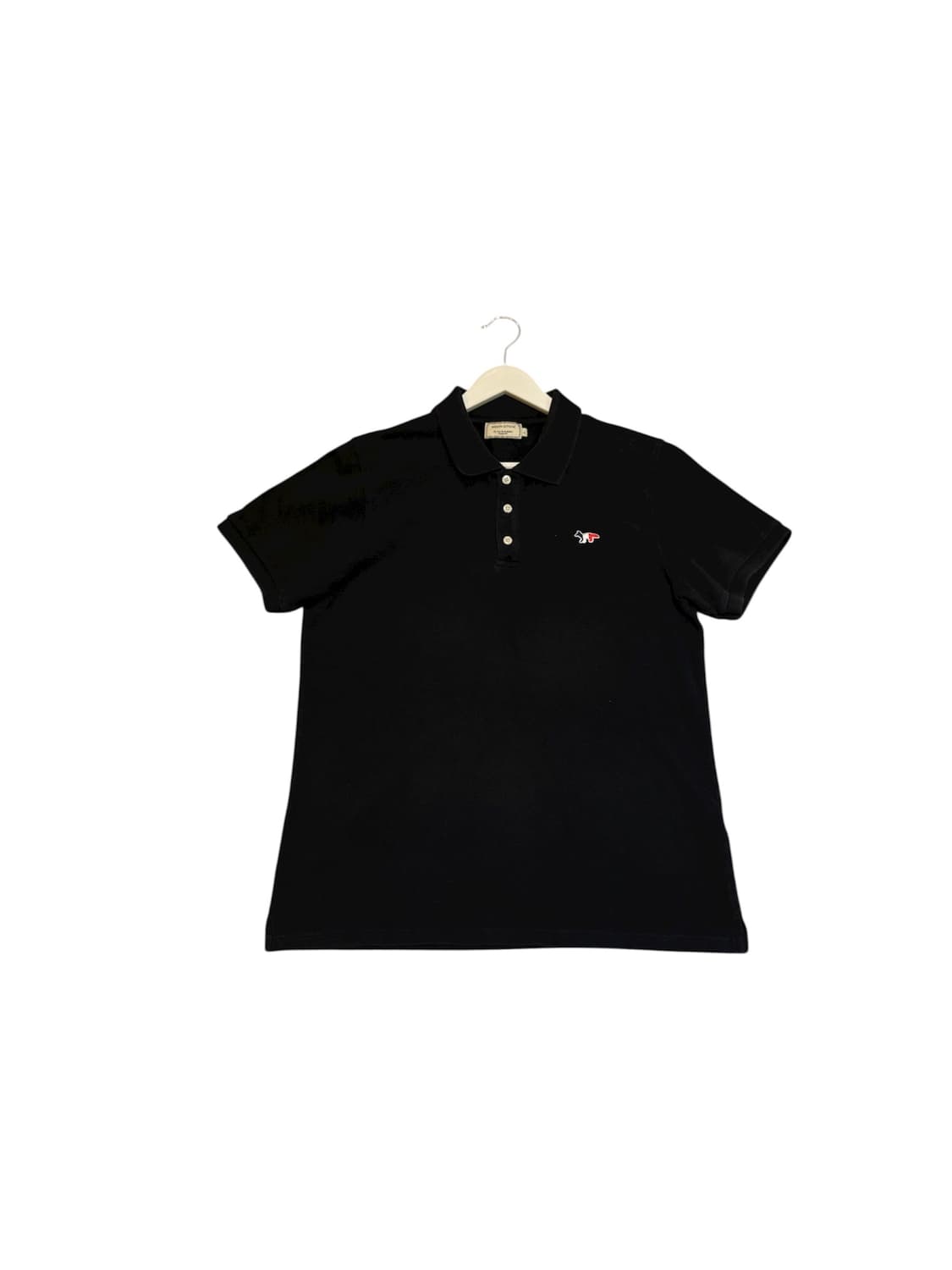 메종키츠네 반팔 카라티 티셔츠 블랙 L 상품이미지1