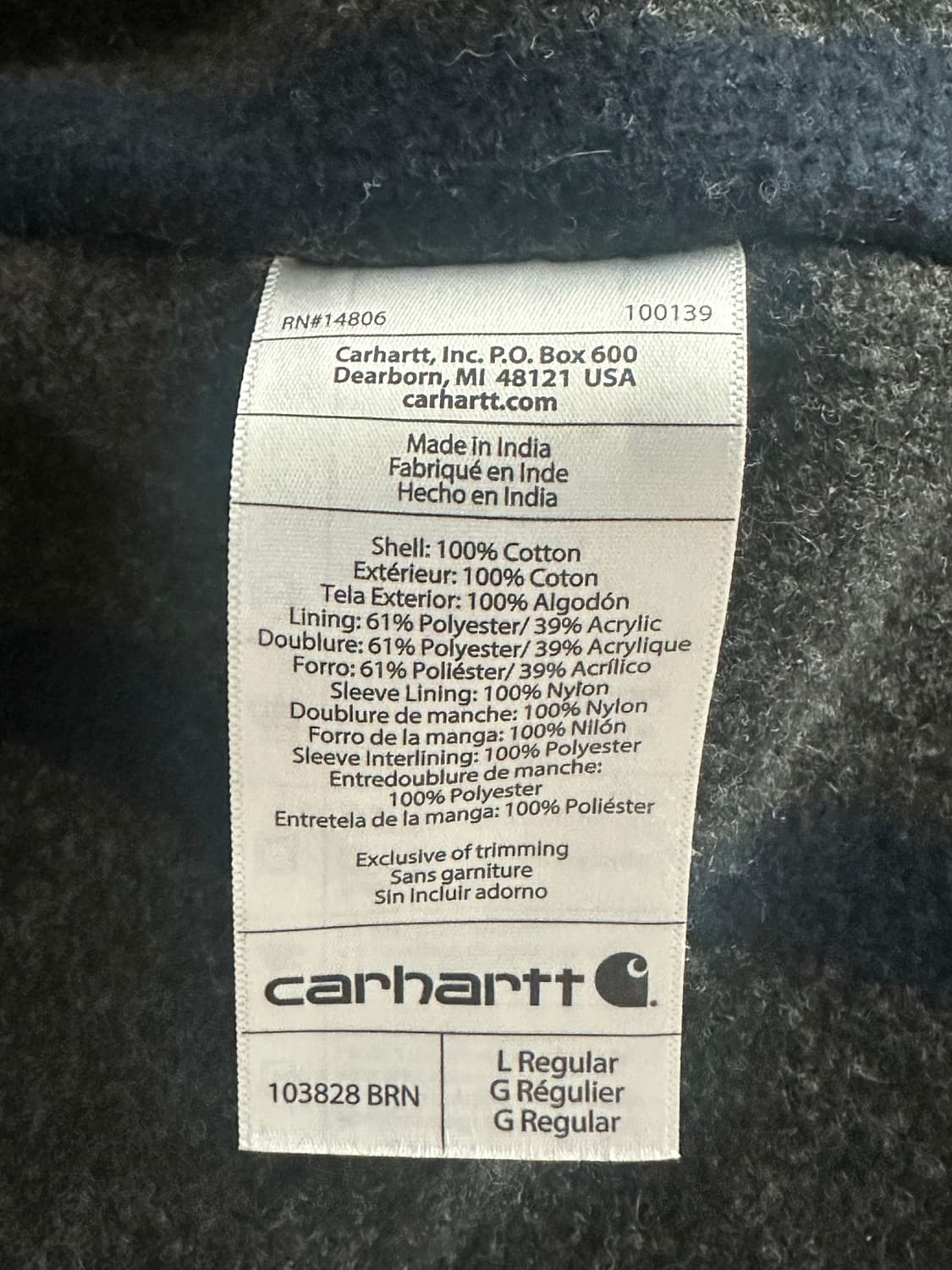 칼하트 디트로이트 블랭킷 L 상품이미지4