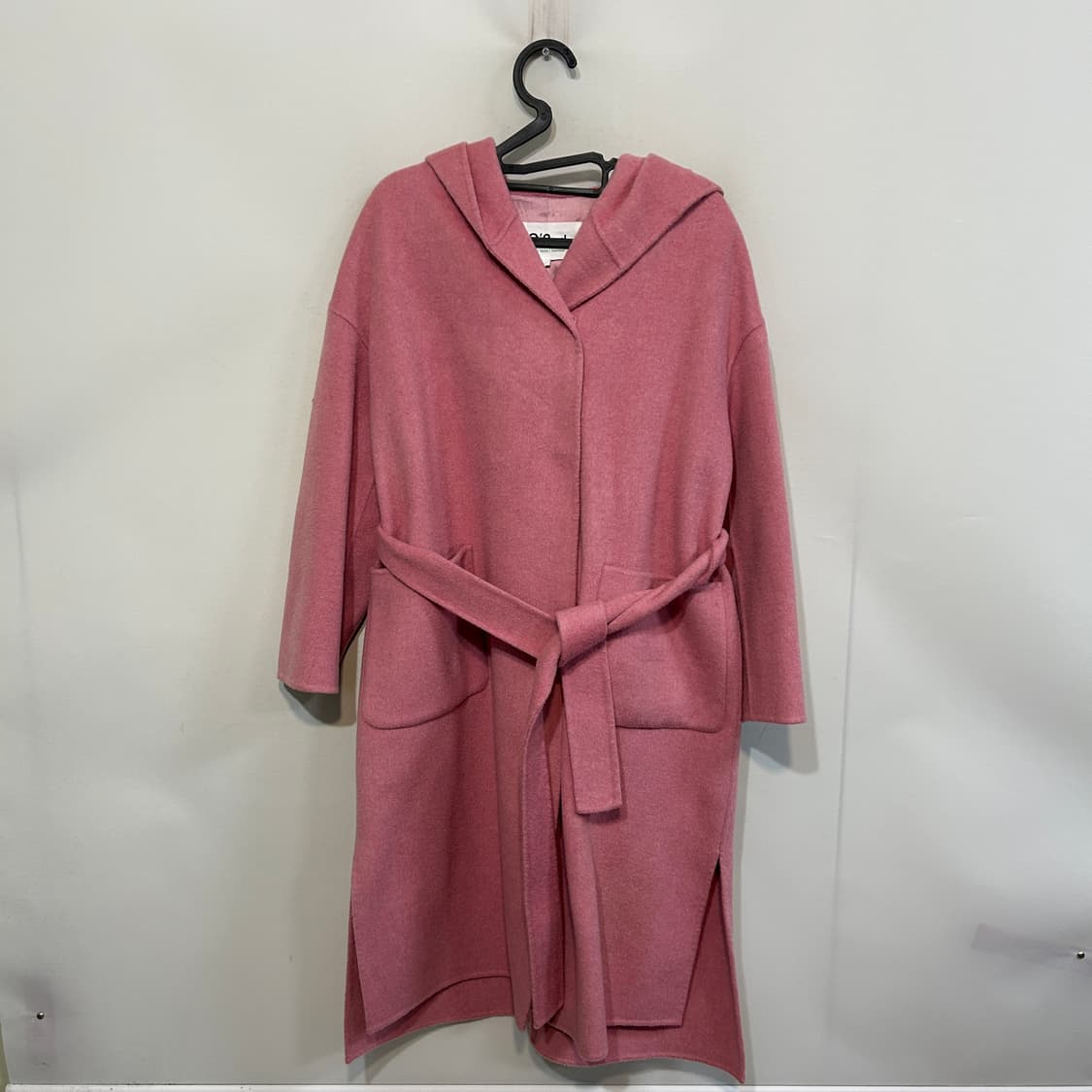 오즈세컨 핑크 후드 코트 55 상태최상 상품이미지1