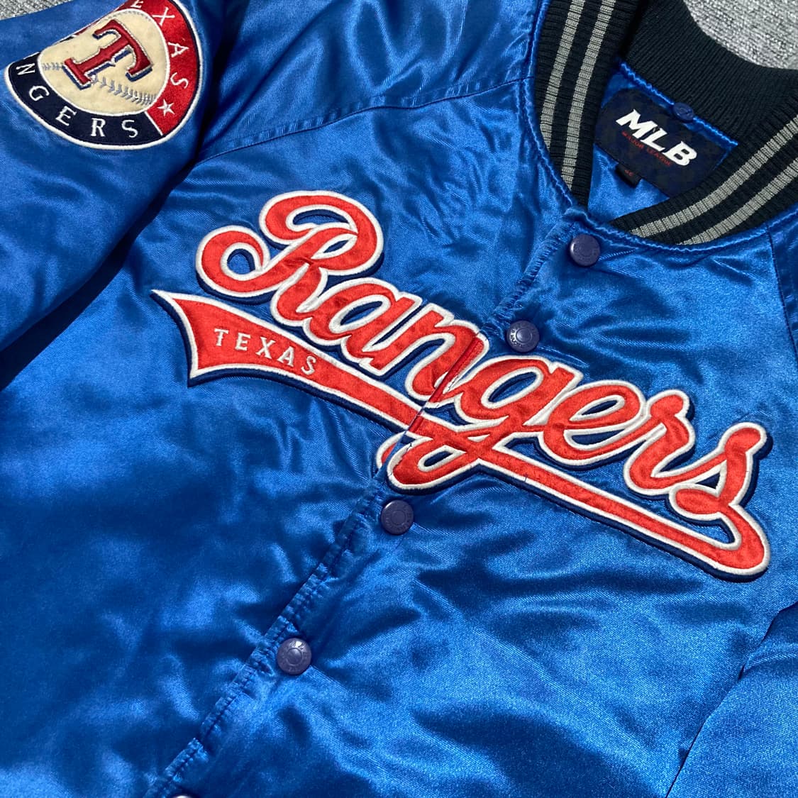 [L] MLB 텍사스 레인저스 올드스쿨 야구점퍼 상품이미지3