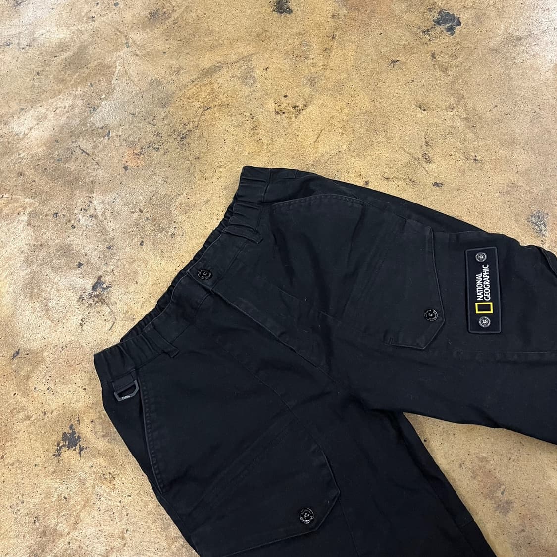 [정품/L] 내셔널지오그래픽 블랙 카고 바지 b19 상품이미지1