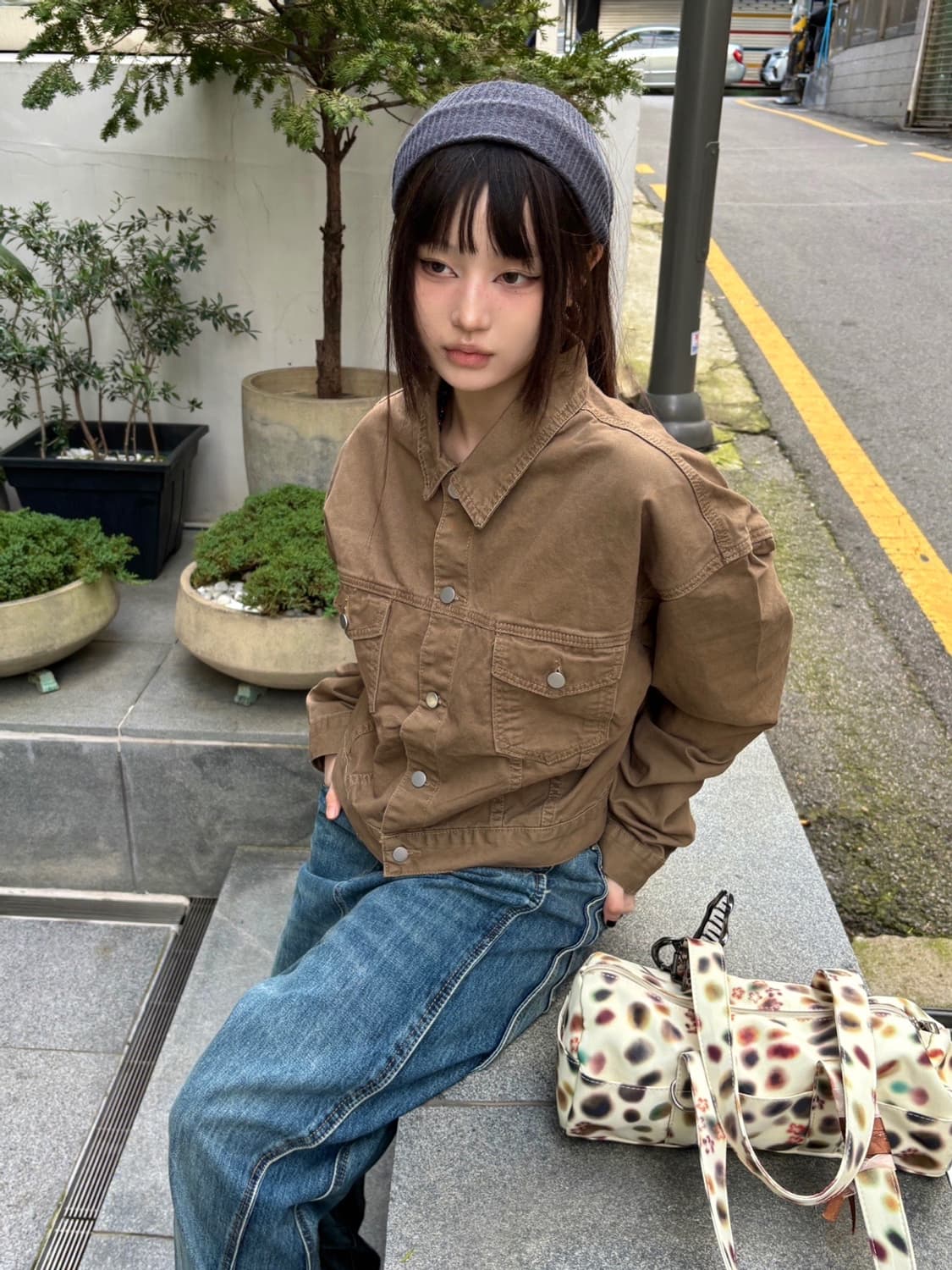 *Pre order [unisex] 시티 워크 빈티지 크롭 자켓(2co) 상품이미지1