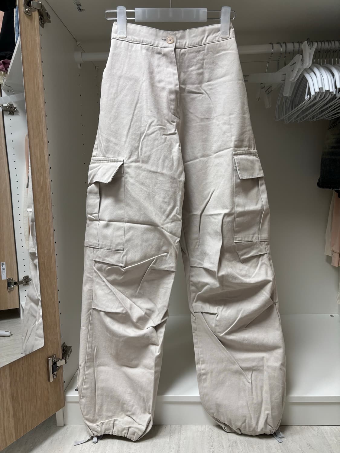 pesto 페스토 KNEE DETAIL PANTS 조거 카고팬츠 그레이 상품이미지1