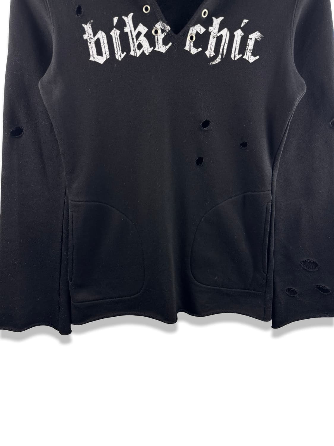 JPN 펑크 스컬 레터링 데미지 후디2893 상품이미지4