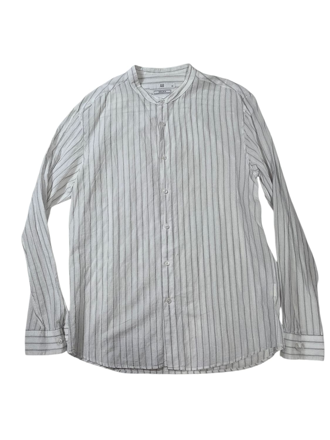 지오송지오 스트라이프 화이트 린넨혼방 셔츠 105 상품이미지3