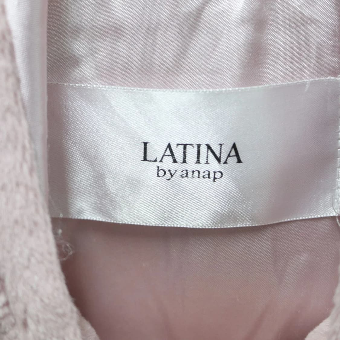 LATINA BY ANAP 핑크 딸기우유 퍼 롱 후드집업 64315 상품이미지9