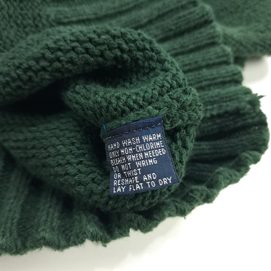 CN718 L 폴로 랄프로렌 포레스트그린 라운드 니트 스웨터 상품이미지6