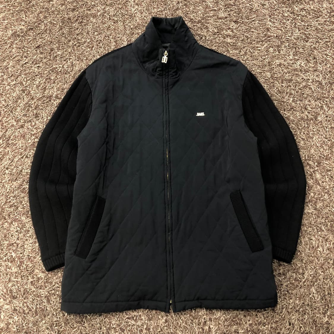 100 닥스 퀄팅 울 니트집업자켓 상품이미지1