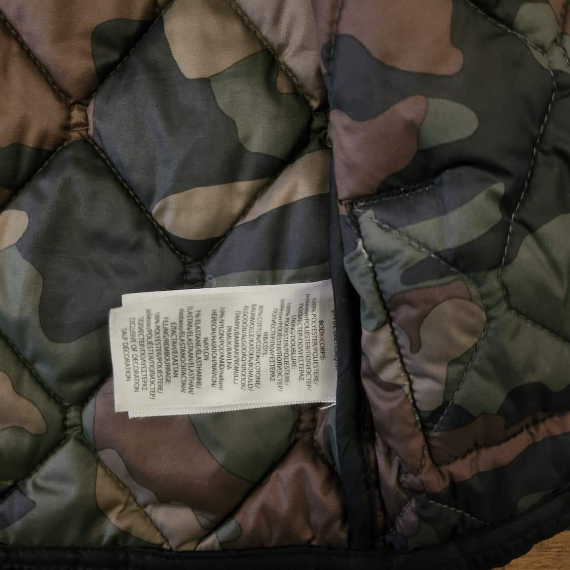 폴로 랄프로렌 카모 퀄팅 조끼 XS 상품이미지6