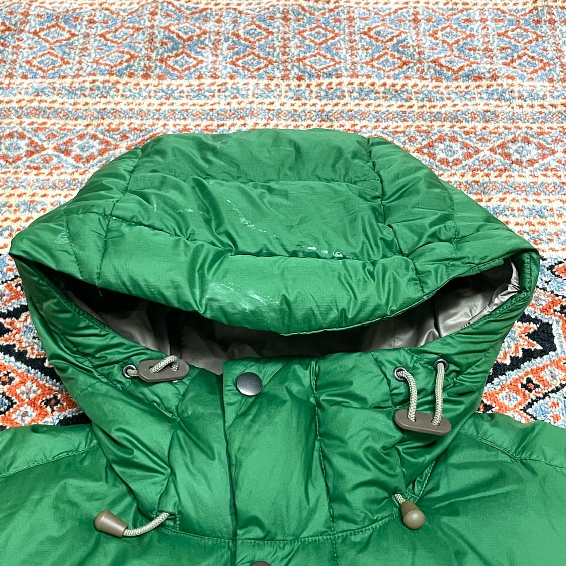 나이키 스우시로고 그린 구스다운 패딩점퍼 여성XS 상품이미지4