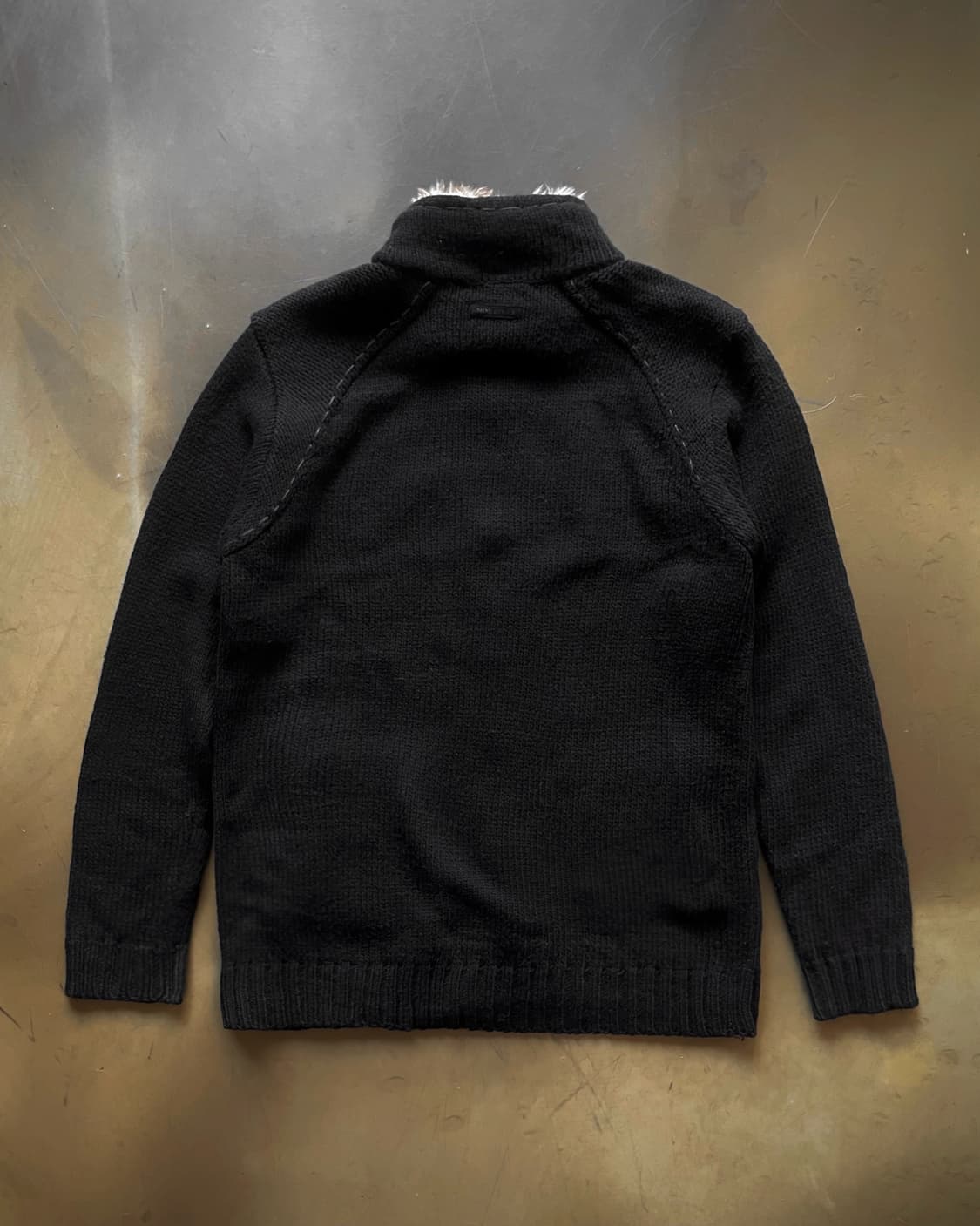 Mind Bridge Fur Trimming Knit Zip-up 상품이미지7