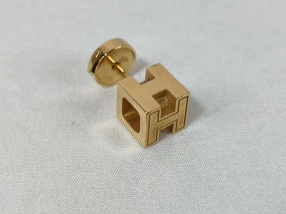 [S급 풀구성] 에르메스(HERMES) 카쥬 드 아쉬 H-큐브 이어링 상품이미지3