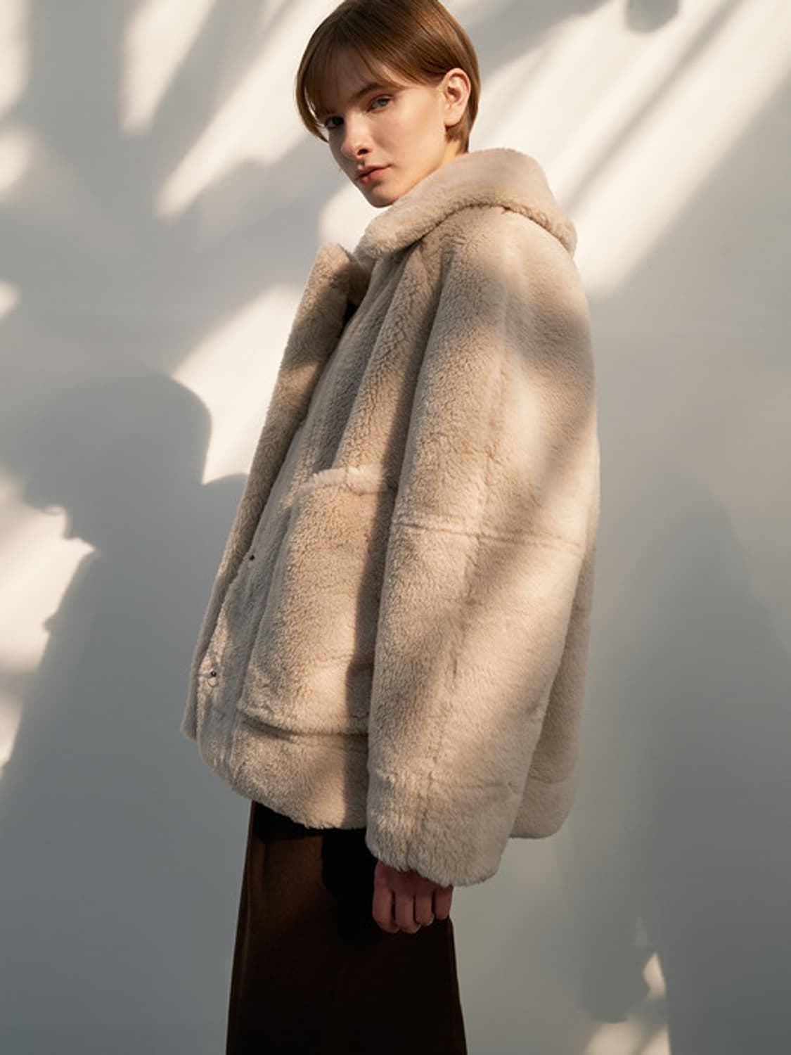 모한 MOHAN 리버시블 레더 무스탕 코트 상품이미지5