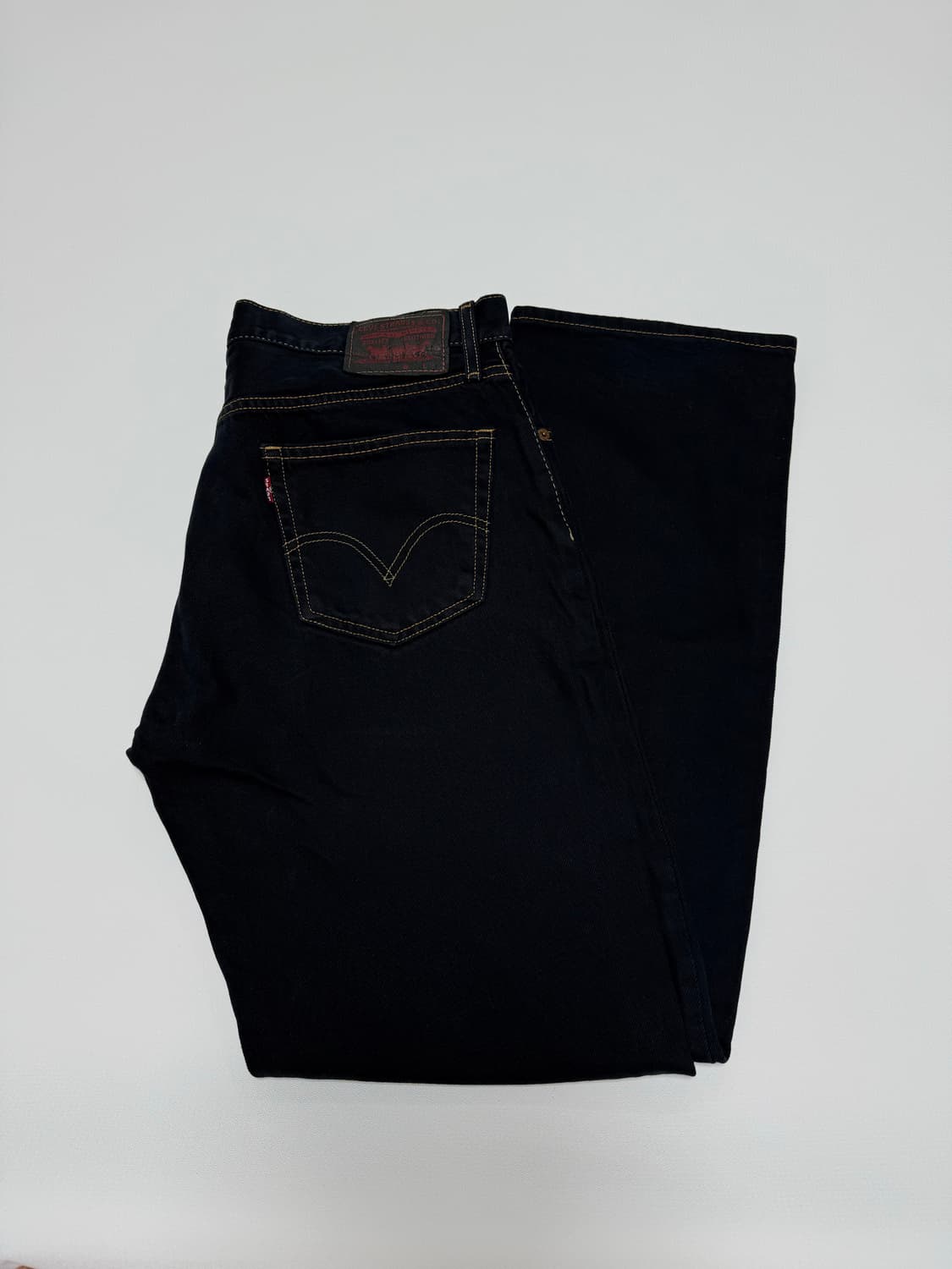 리바이스 505 블랙진 데님팬츠 36x32 상품이미지7