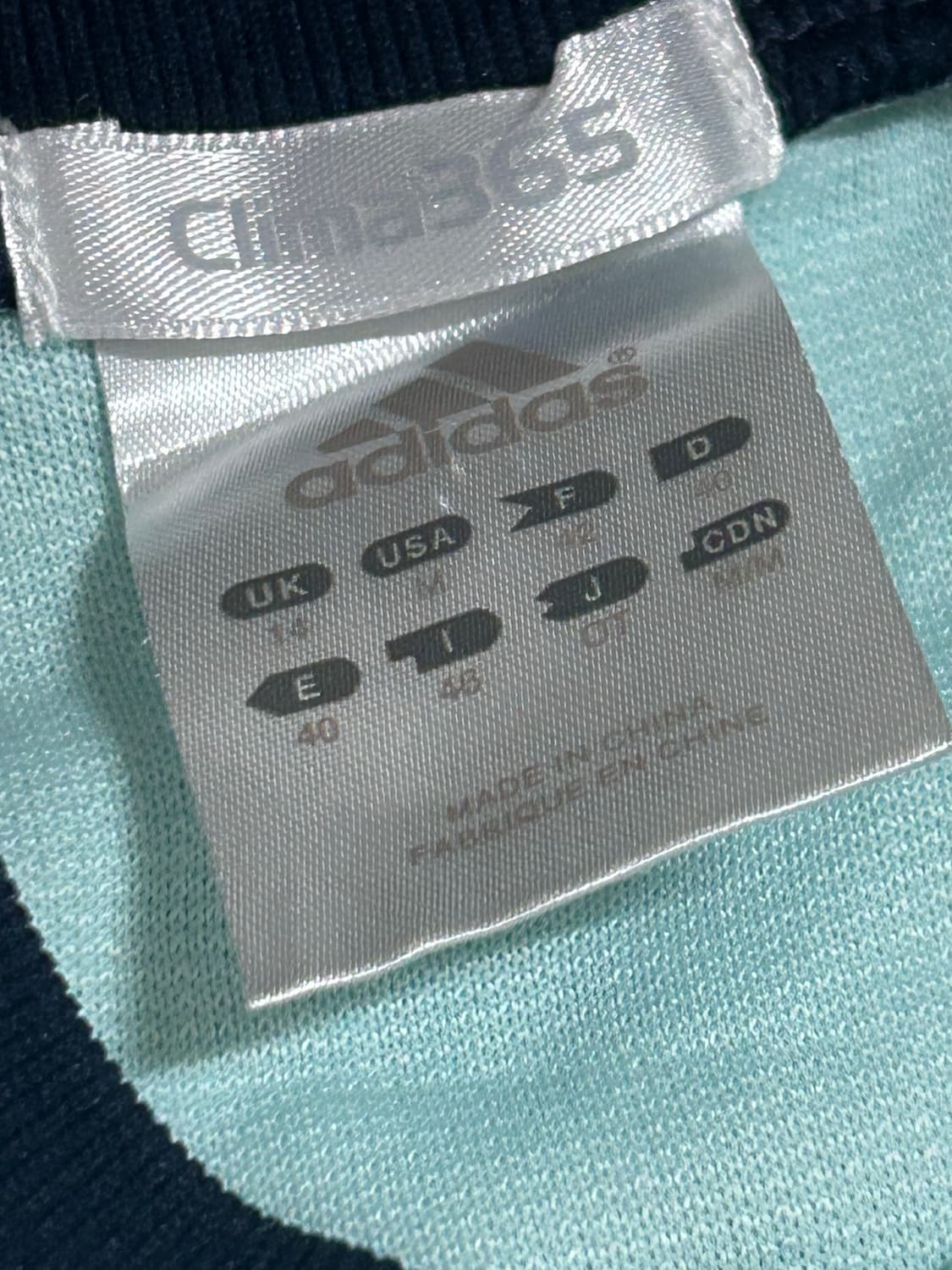 대만여주깔 민트배색 슬림핏 아디다스 져지 상품이미지3