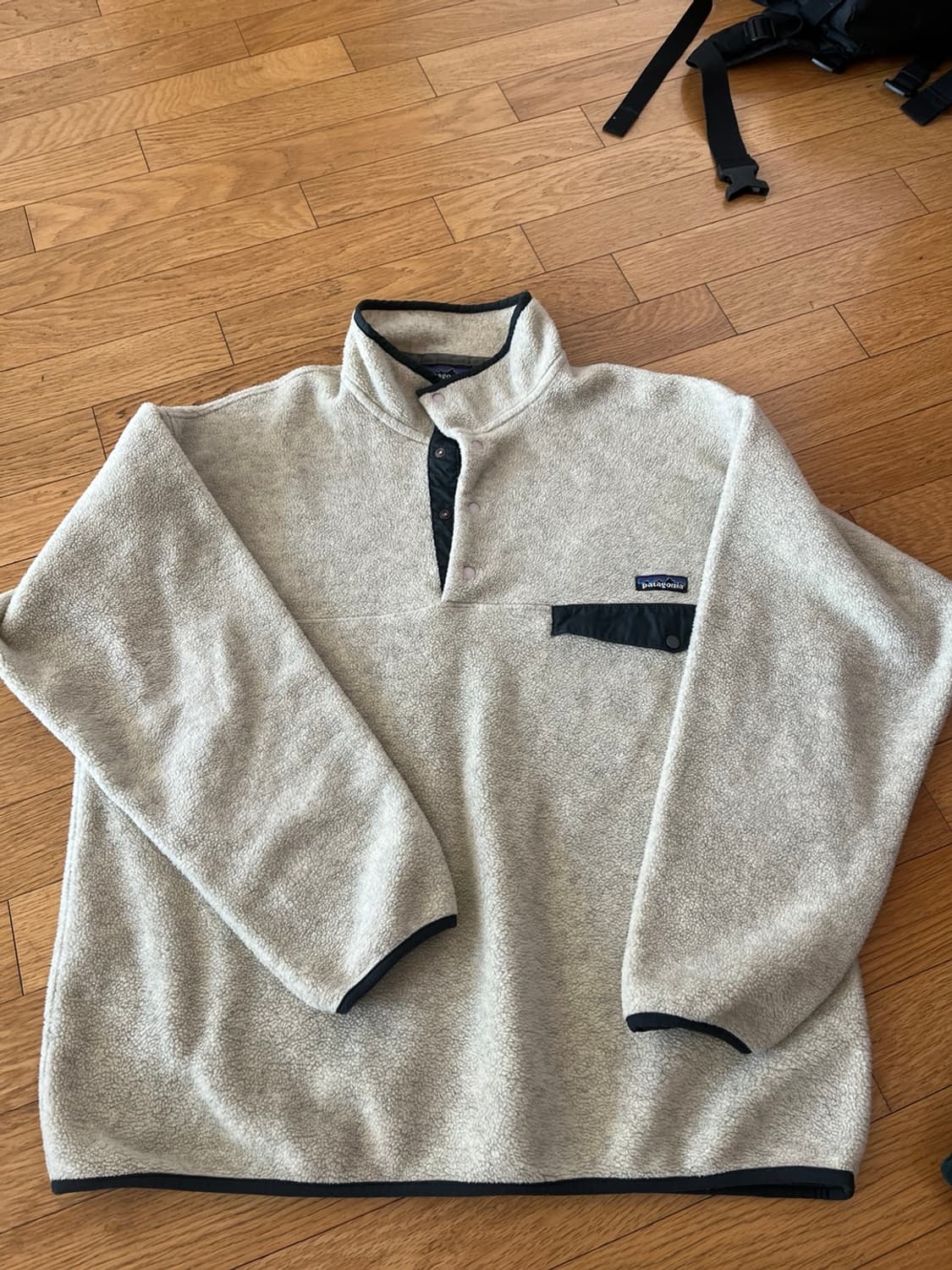 90s 파타고니아 신칠라 헤비웨이트 오트밀 xl 플리스 후리스 아노락 맨 상품이미지1