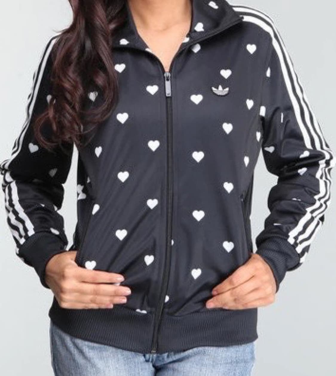 아디다스 여자 하트 도트 하트 땡땡이 트랙탑 져지집업 85 상품이미지1