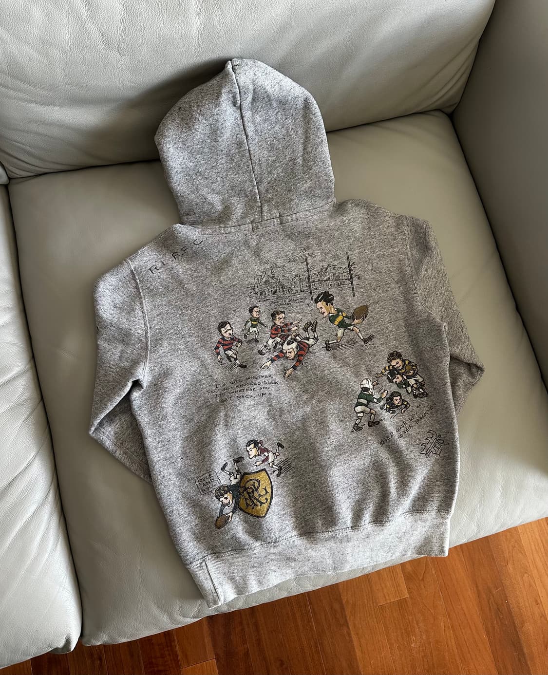 폴로 랄프로렌 럭비 그래픽 후드티 S 상품이미지2