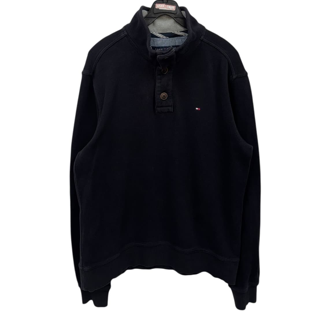 타미힐피거 울 니트 반집업L 상품이미지1