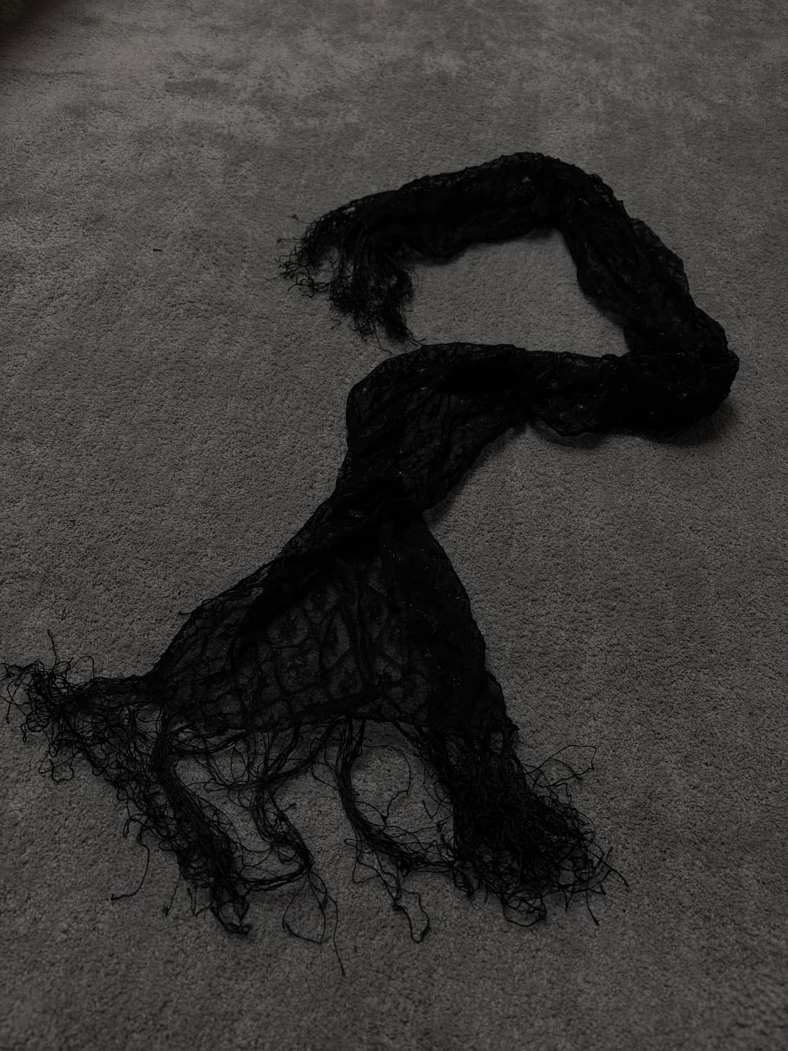 Vintage v-kei punk mood silky scarf 상품이미지1