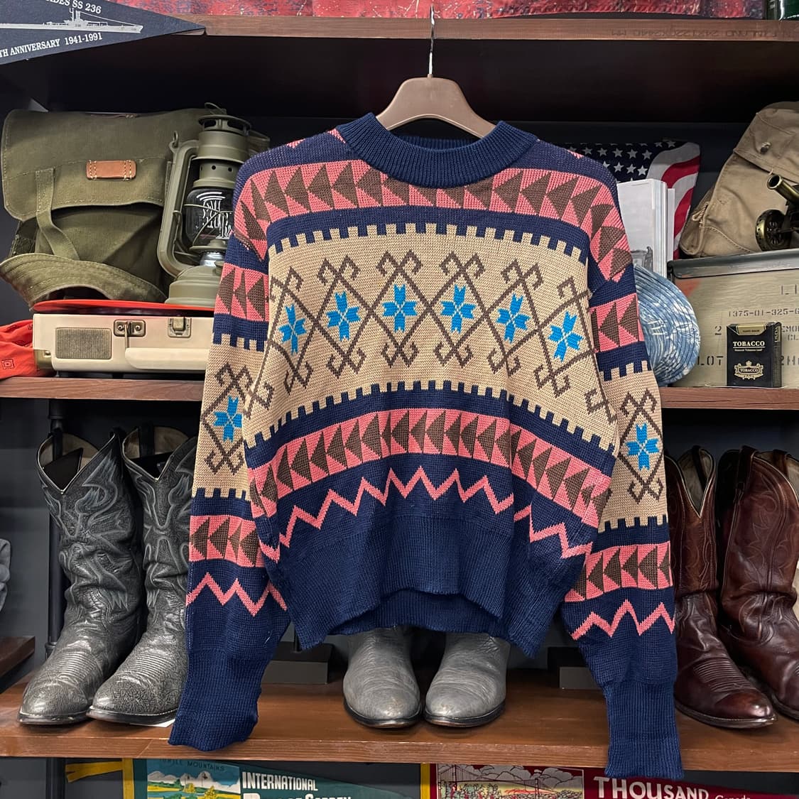 노스페이스 노르딕 패턴 울 니트 스웨터 N31 상품이미지1