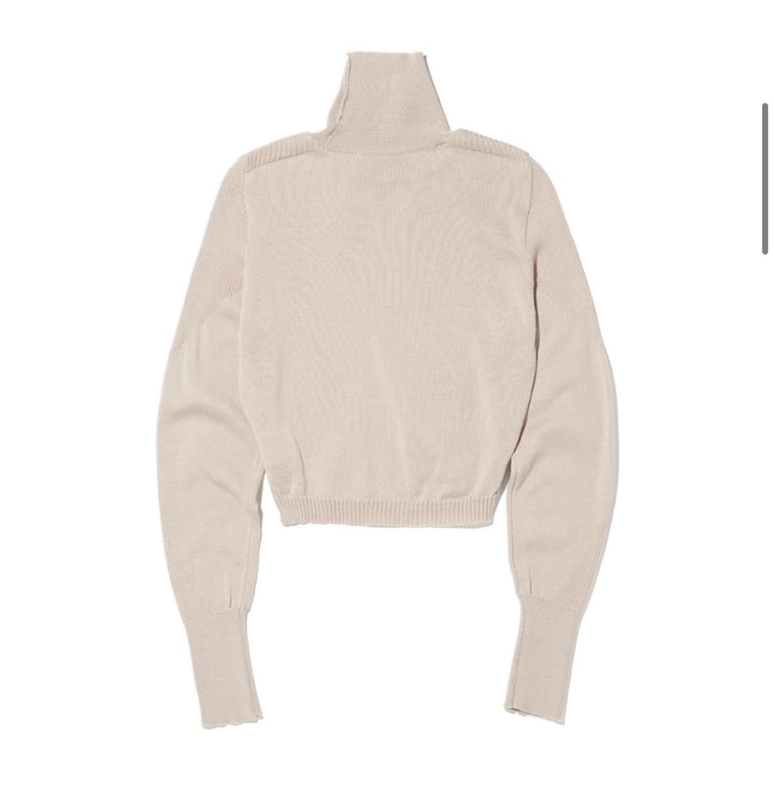 (택O 새상품) 미스치프 터틀넥니트탑 핑크베이지M 상품이미지2