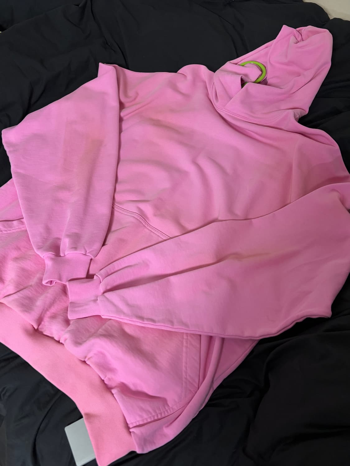 🤍발렌시아가 로고 후드티 분홍색 🤍 상품이미지4