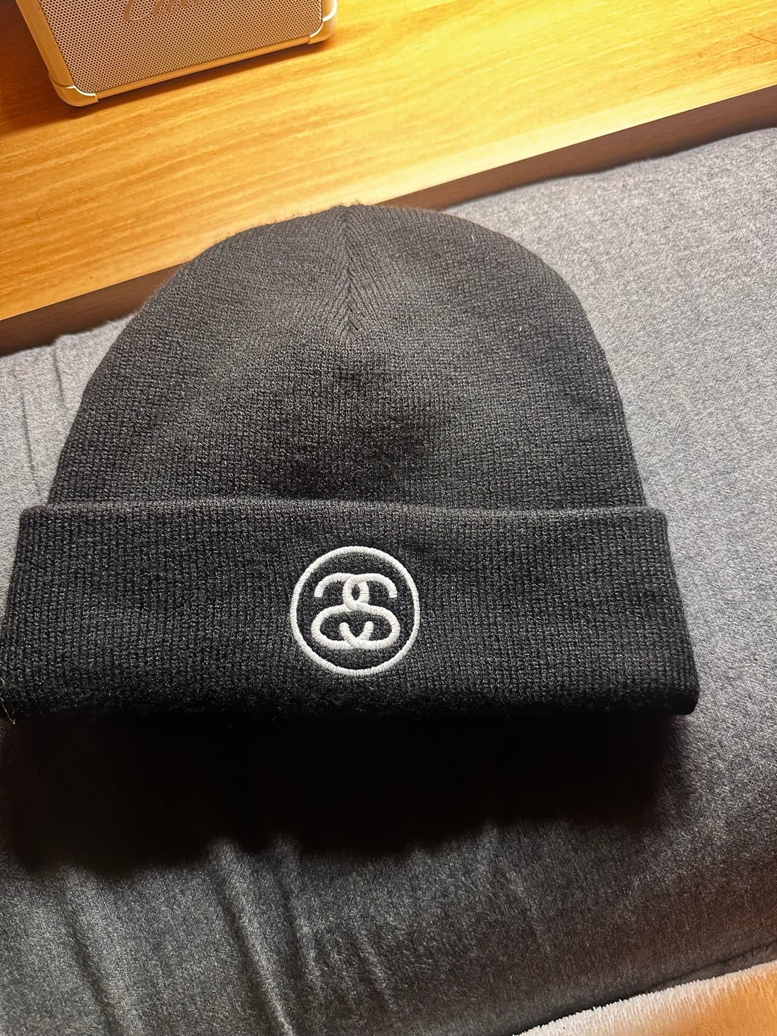 스투시 ss로고 링크커프 비니 상품이미지1