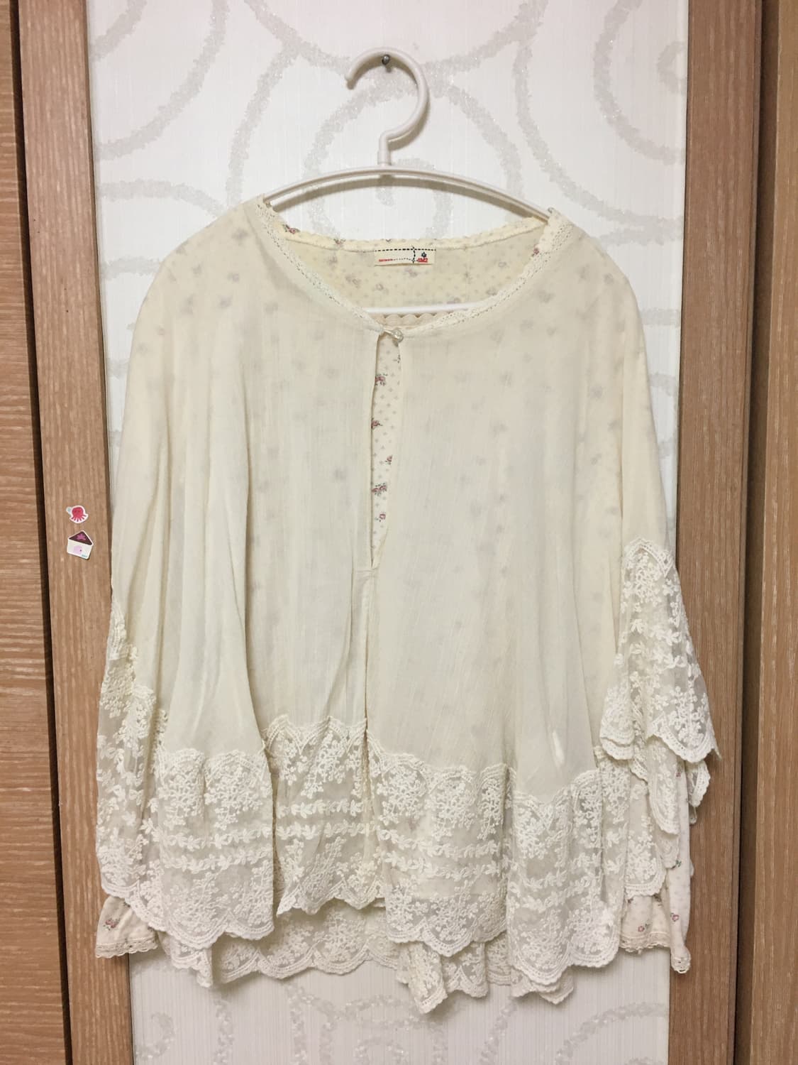 모리걸 닛시빈티지 케이프 긴팔티 세트 판매해용 상품이미지1