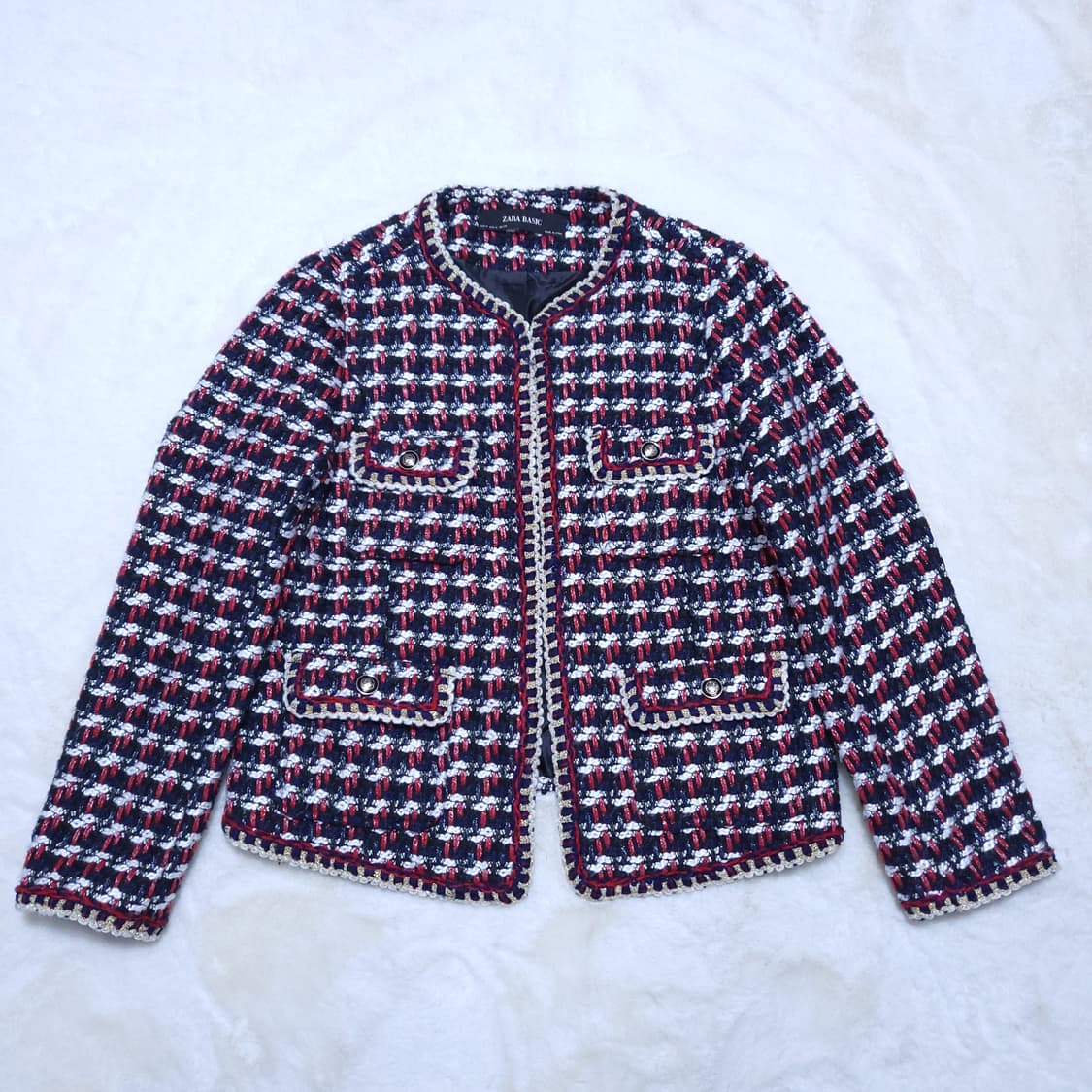 자라 트위드자켓 M 0317 상품이미지1