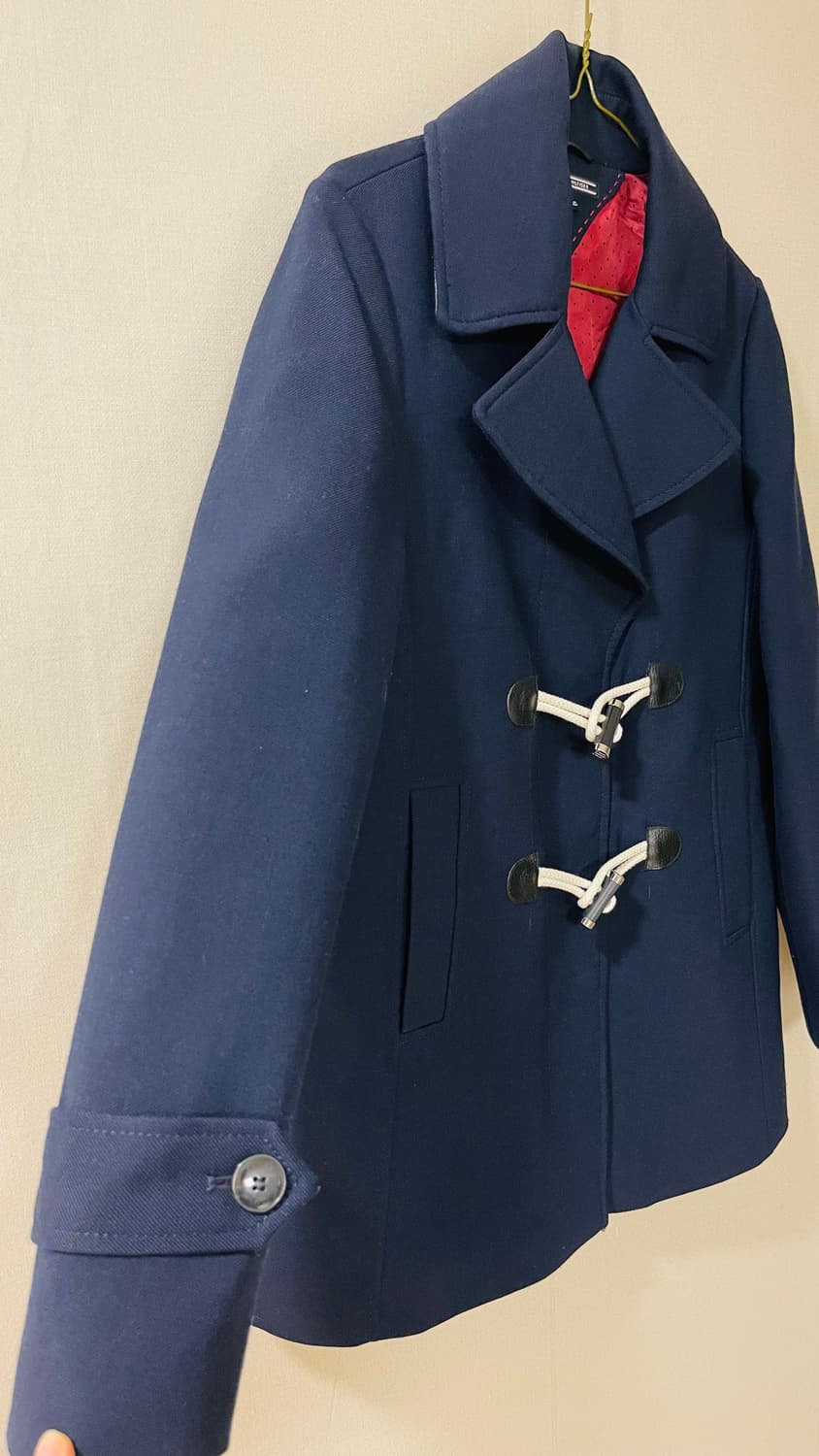 타미힐피거 트레비스 더플 코트 S 네이비 27만원대 구매. 실착 3회 상품이미지2