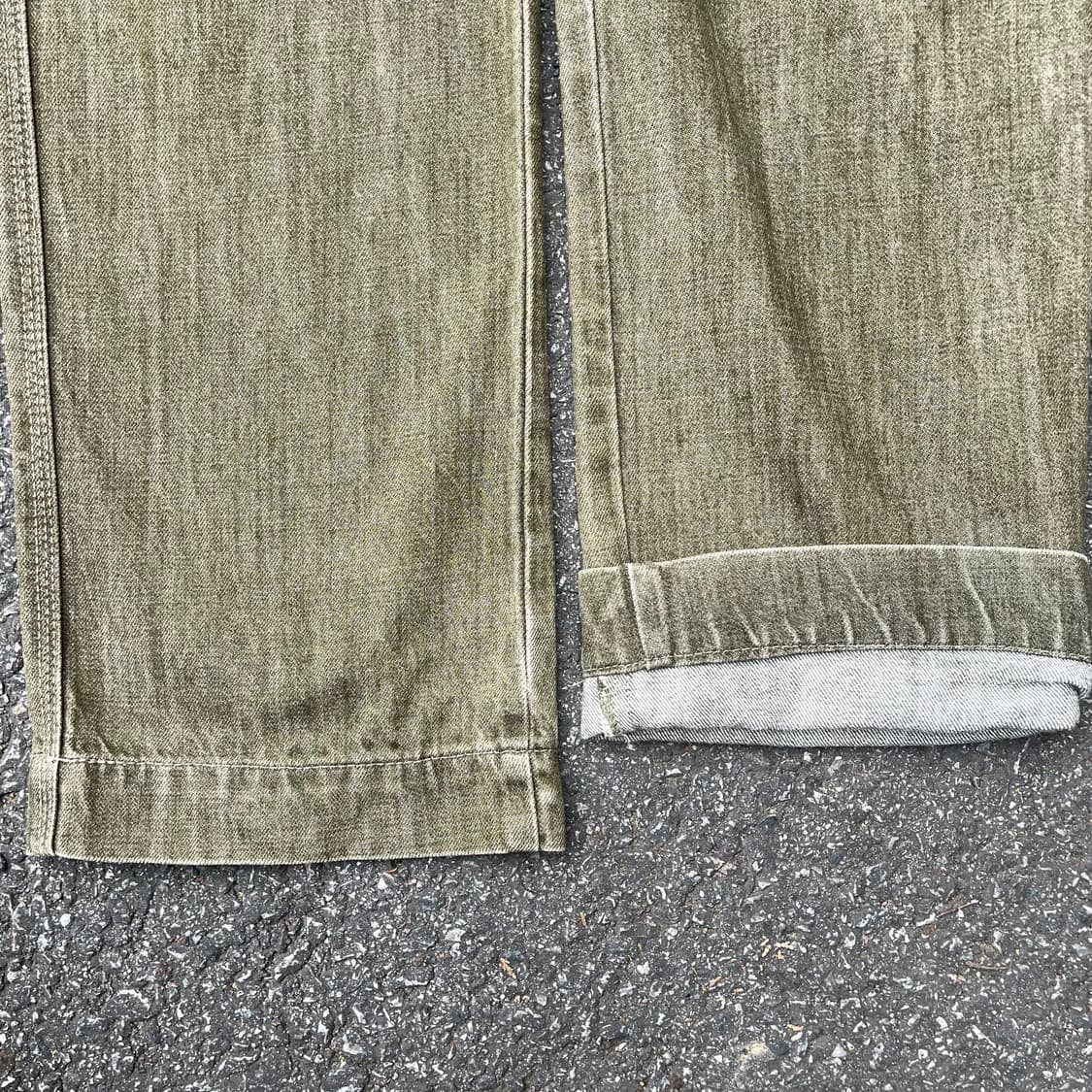 90s XLarge 엑스라지 5포켓 브라운 데님팬츠 상품이미지6