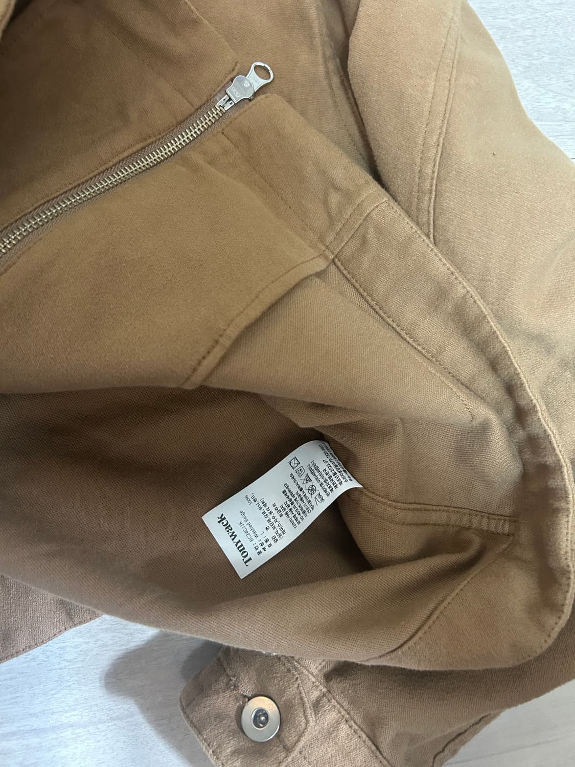 토니웩 가먼트 워시드 몰스킨 자켓 상품이미지3