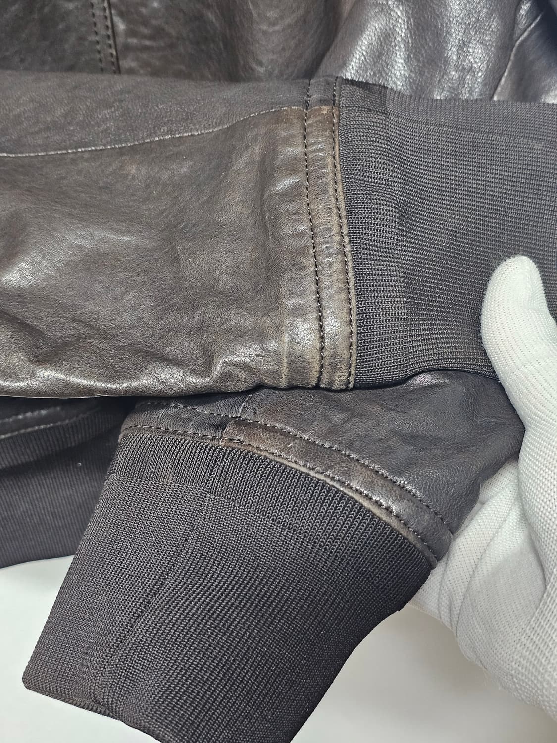 cp컴퍼니 고글 램스킨 레더 자켓 상품이미지6