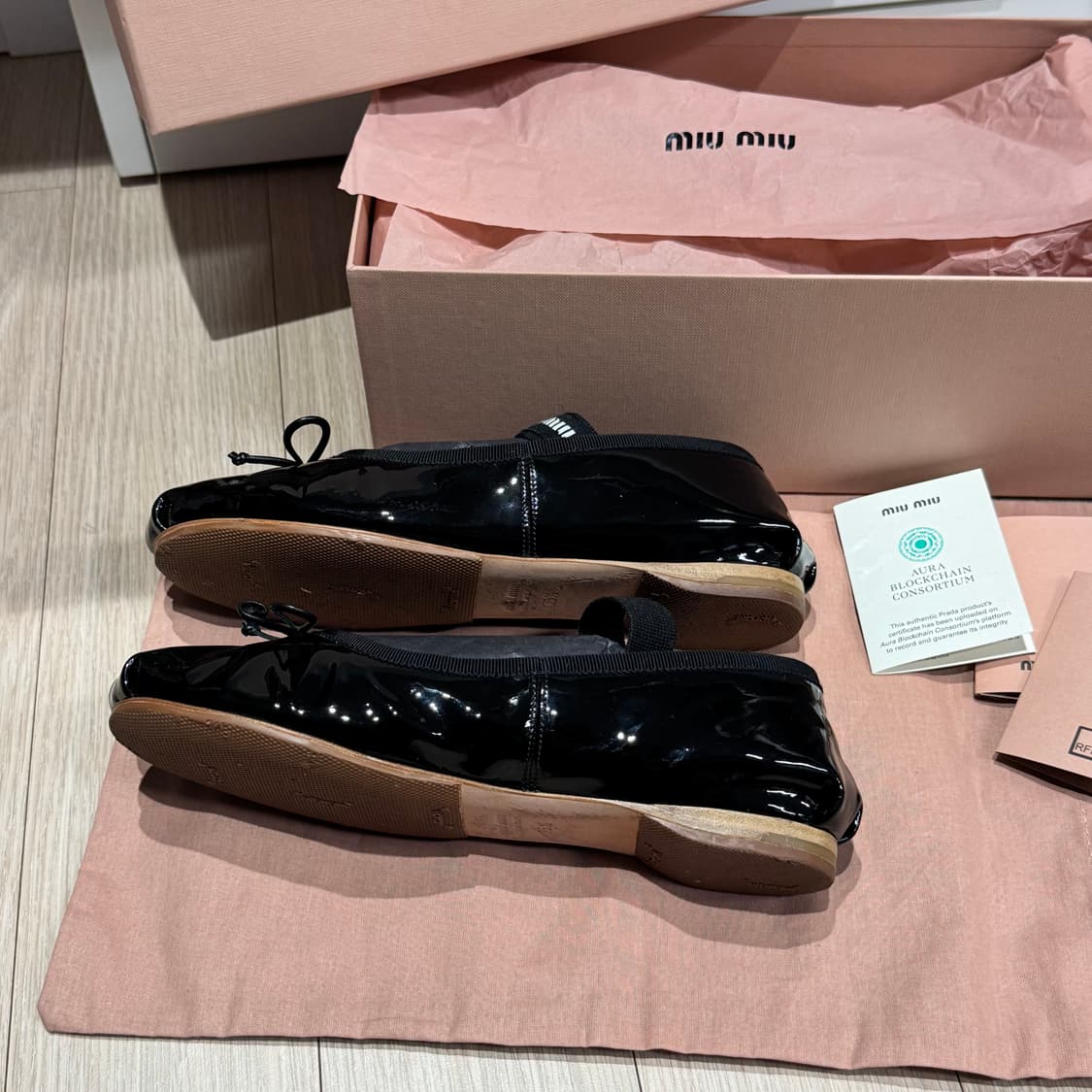 미우미우 발레리나 플랫슈즈 35반 상품이미지4