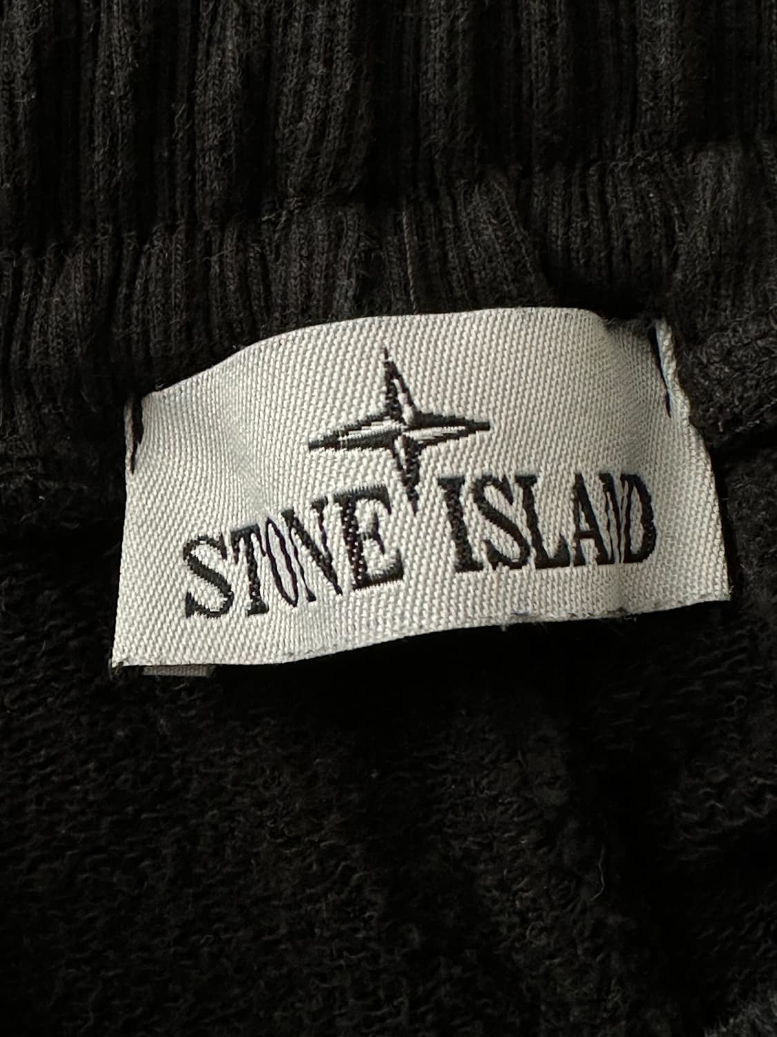 스톤아일랜드 와펜 조거팬츠 블랙 상품이미지5