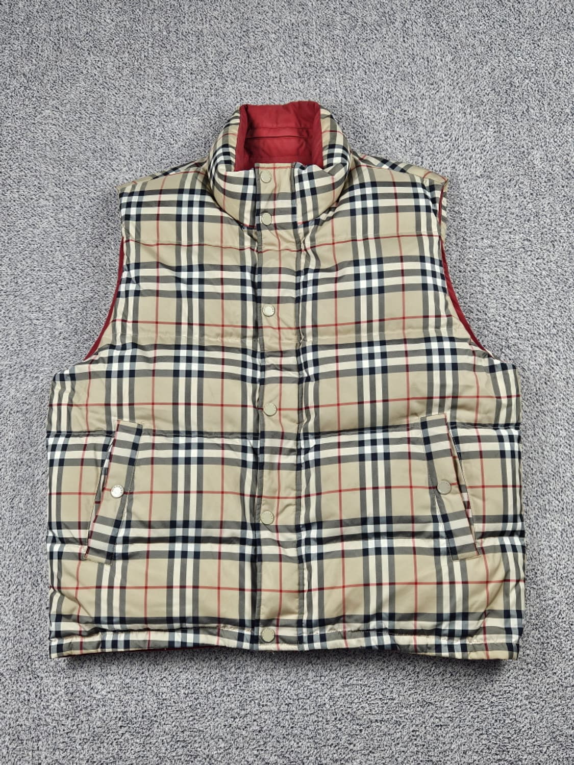 버버리 리버시블 덕다운 체크 패딩 베스트 ( XL ) / 10118 상품이미지1