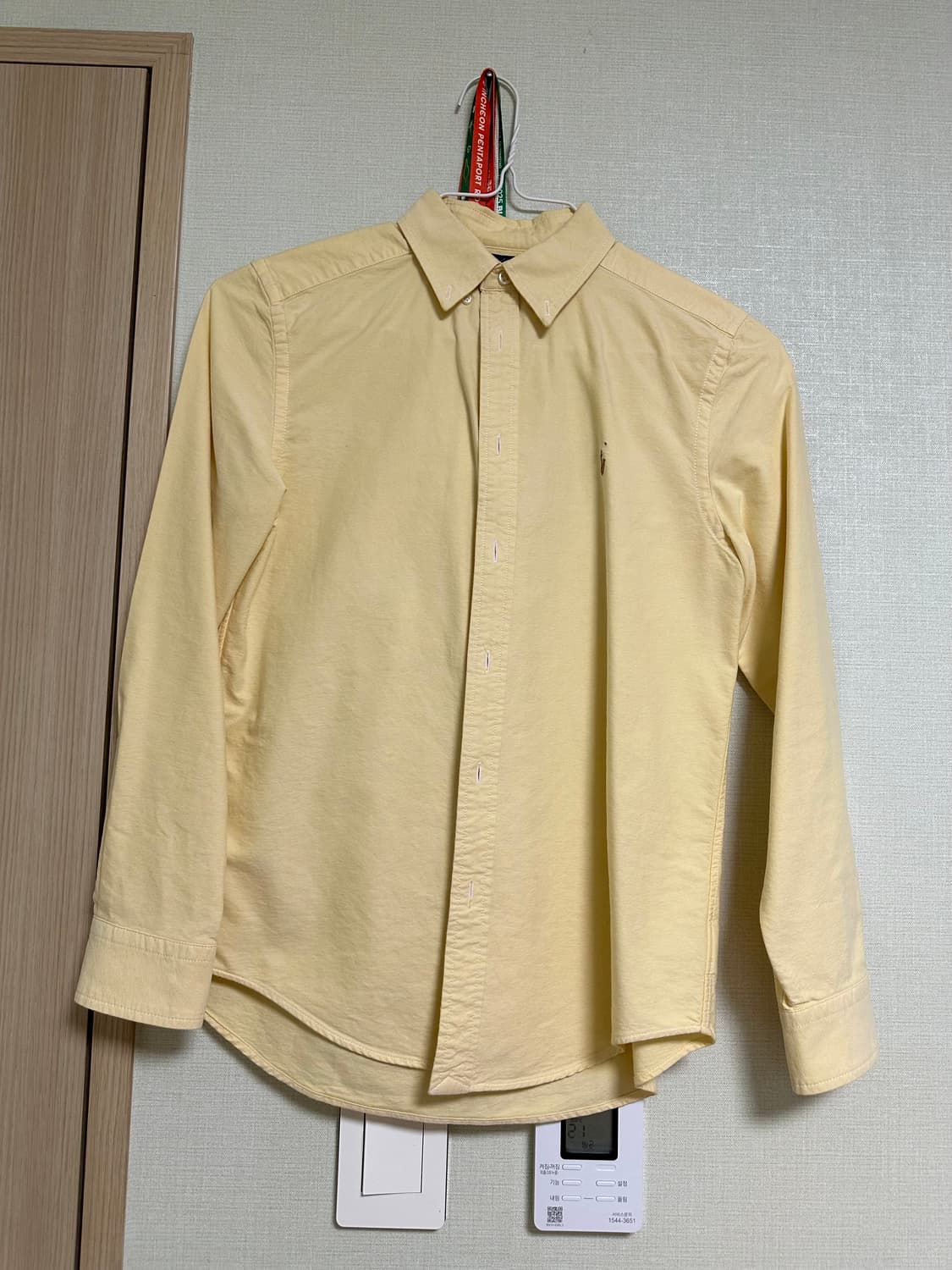 polo 빈티지 긴팔 셔츠 키즈 옐로우 노랑 상품이미지5