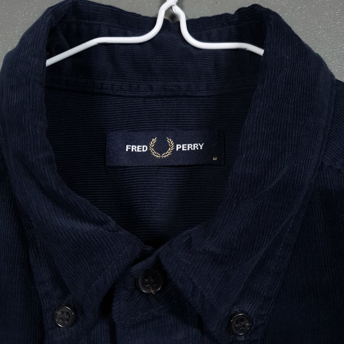 100) 프레드페리 신형 25FW 월계수 니들 코듀로이 골덴 셔츠 남방 상품이미지4