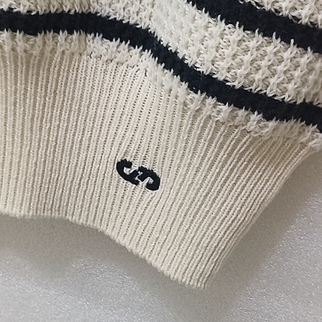 한섬 FOURM 폼 STUDIO 라운드 반팔 니트 훌륭 여성 사랑봉봉 상품이미지6