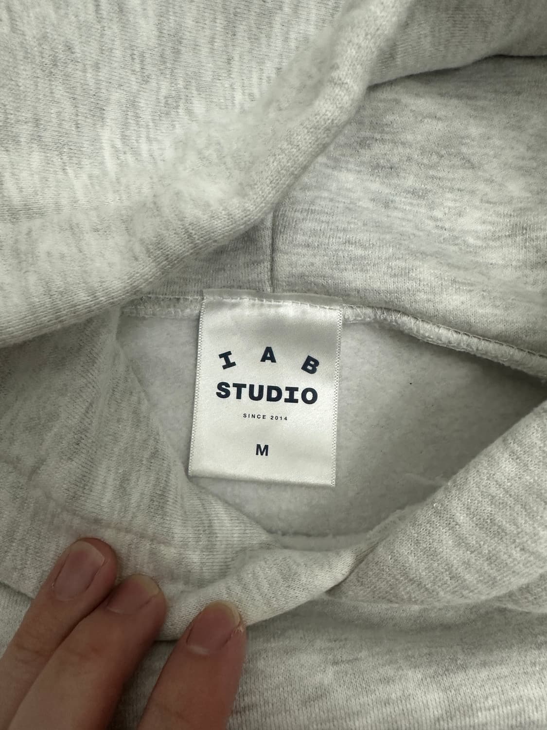 아이앱 IAB 후드티 라이트그레이 초판 M 상품이미지2